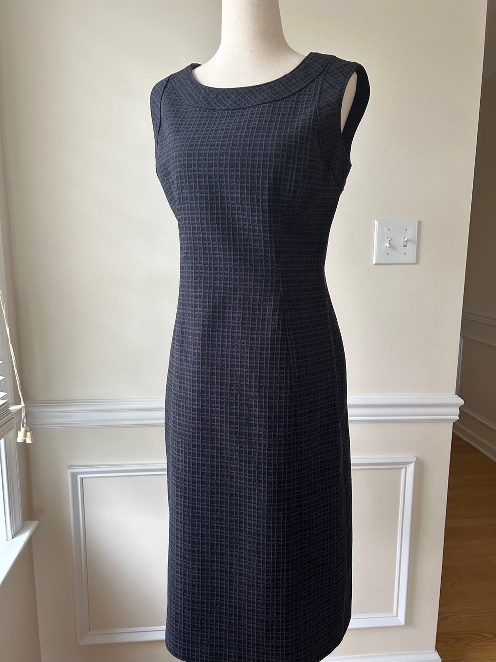 Brooks Brothers Navy Textured Dress